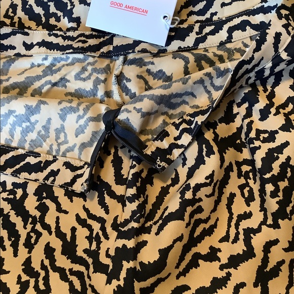 Good American Zebra Bias Midi Pencil Skirt Size 3/L - Picture 6 of 7